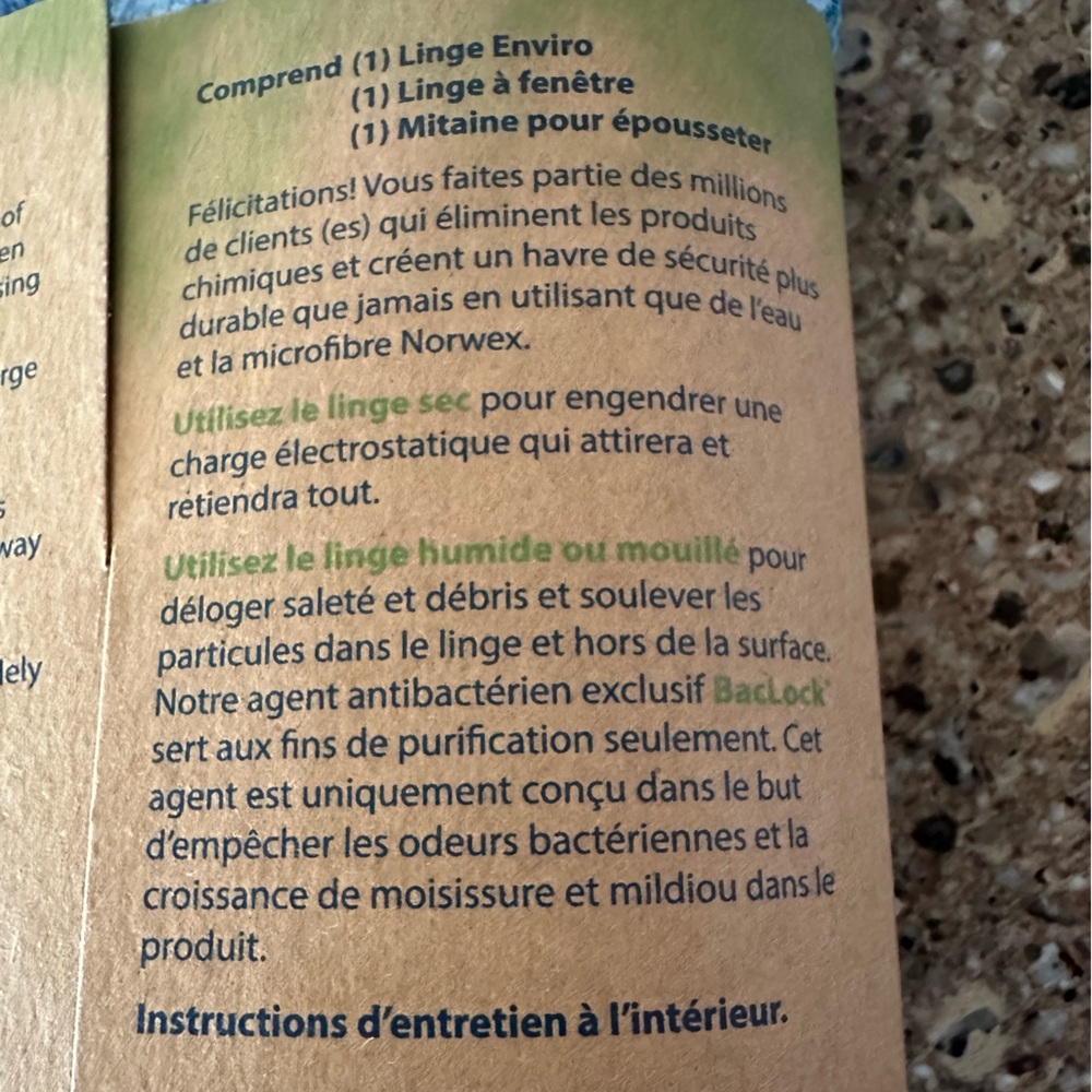 Norwex 3 Piece Household Package in Light Blue - Picture 6 of 11